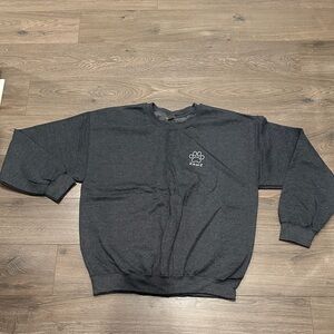 PAWZ Women’s Charcoal Crewneck Sweater. NWOT